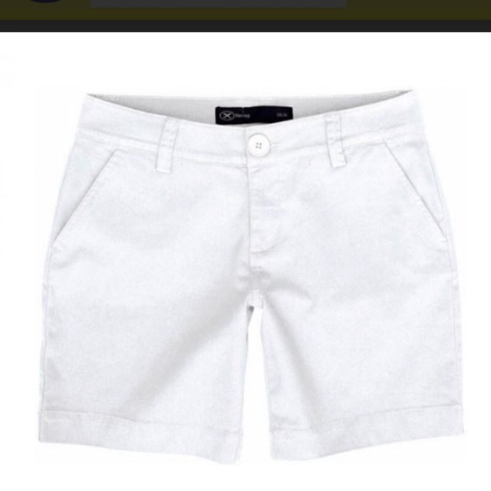 Hering white Bermudas shorts size 14